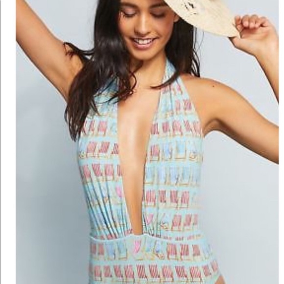 ANTHROPOLOGIE PATBO BEACH CHAIRS SWIMSUIT NWT ππ - Picture 8 of 8